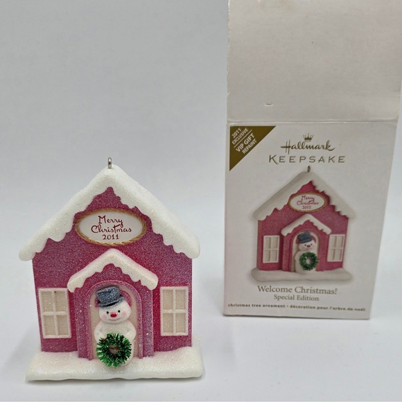 Hallmark Other - Hallmark Keepsake 2011 Welcome‎ Christmas Special Edition Snowman House Ornament